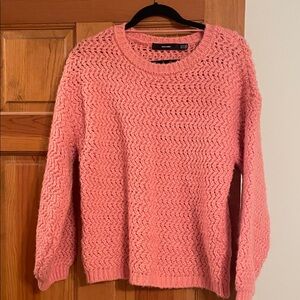 Vero Moda Textured Pink Sweater